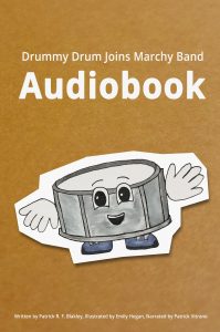 drummy drum joins marchy band audiobook cover
