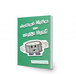 drummy drum joins marchy band book cover 3d