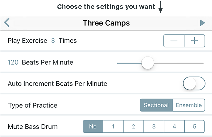 Diddles! Drumline Warmups App