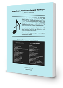 Drumline warmup packet of information and music