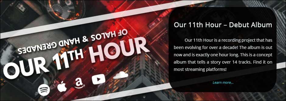 Our 11th Hour debut album banner