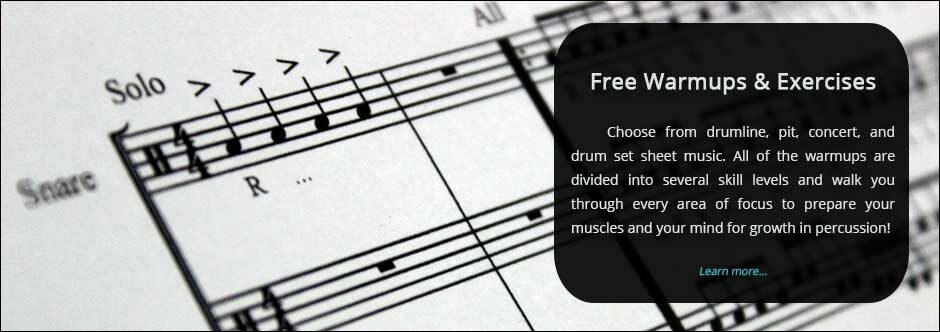 Free drumline music banner