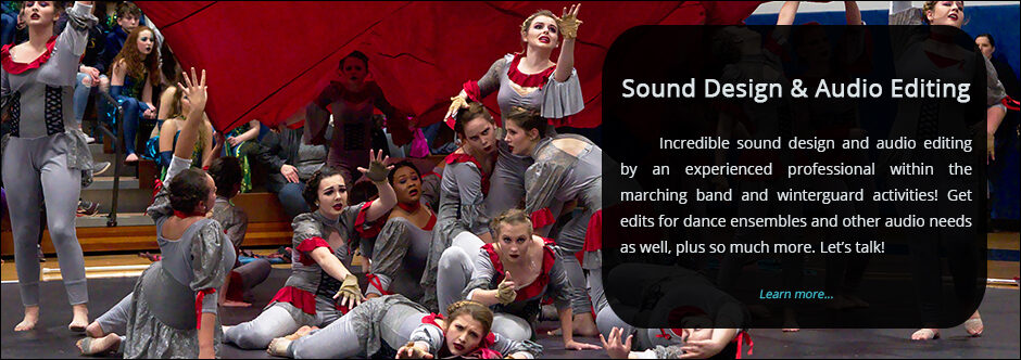Winterguard music editing banner