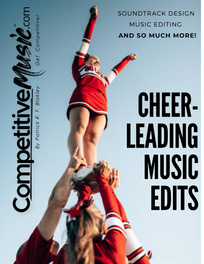 Cheerleading music edits flyer