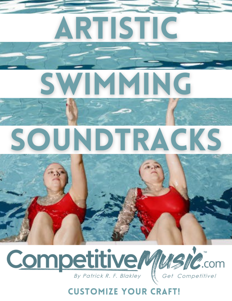 Artistic swimming audio editing flyer