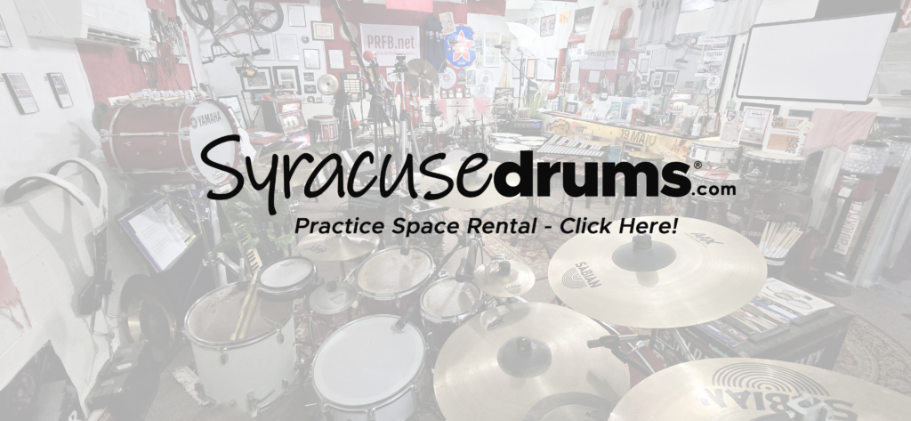 Drumset practice space in Syracuse, NY