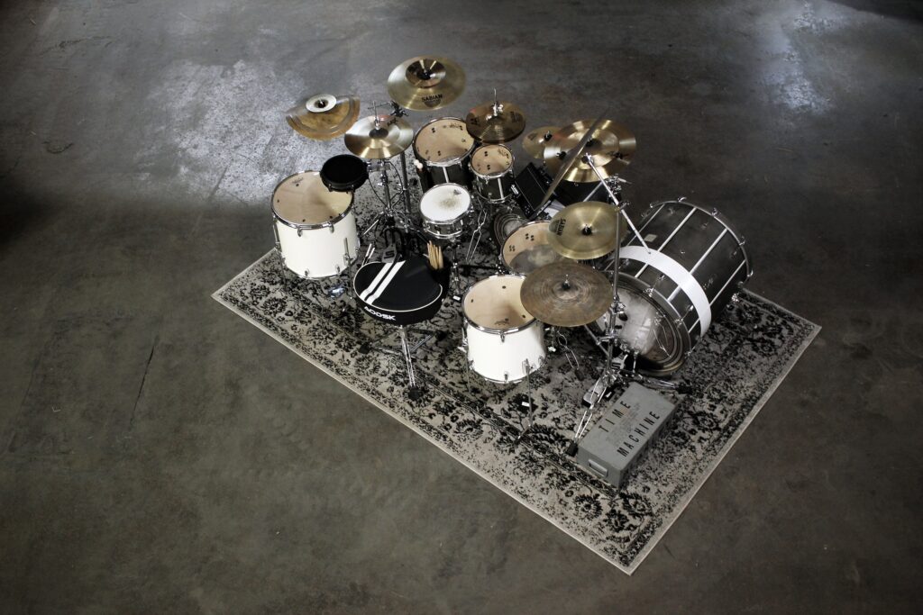 Time Machine drumset back angle