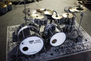 Time Machine drumset front angle