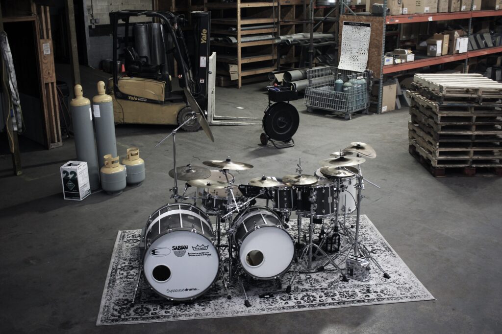 Time Machine drumset front view