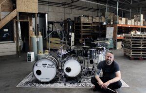 Time Machine drumset with Patrick Blakley Sitting
