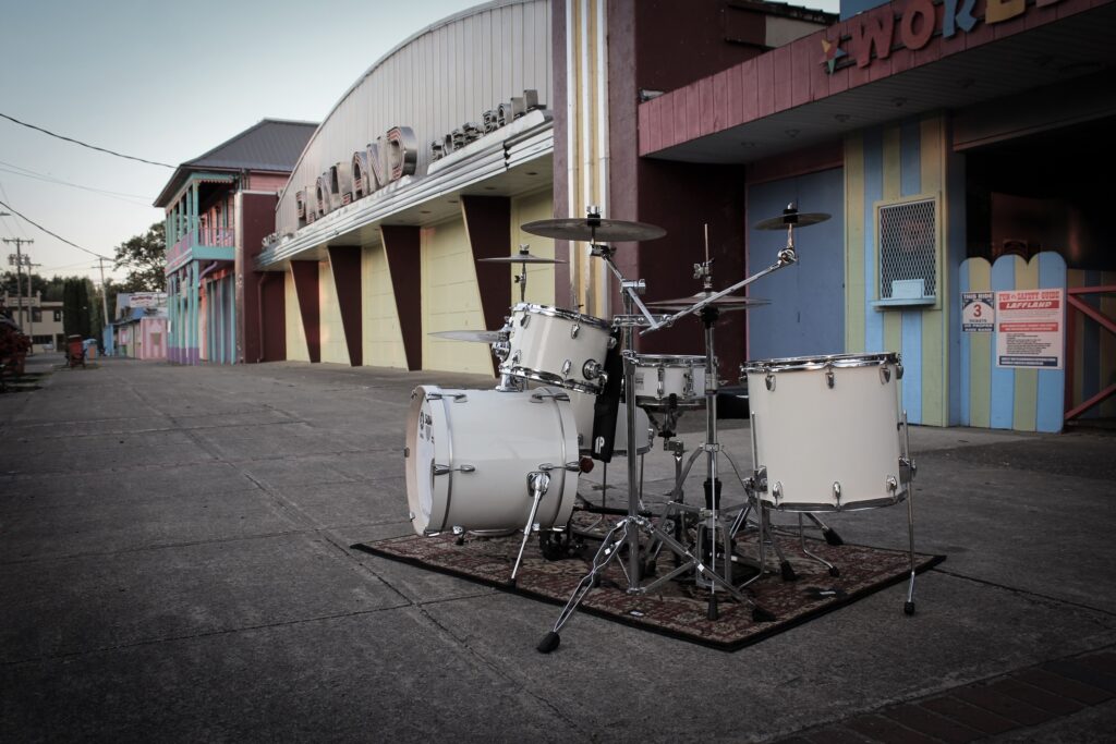 White Noise Drumset on Sylvan Beach midway!
