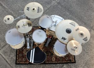 White Noise Drumset Overhead View