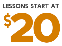 Drum lessons start at only $20