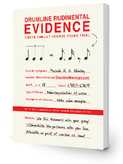 Drumline Rudimental Evidence Book Cover