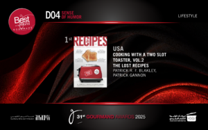 Gourmand International Best In The World Comedy Cookbook